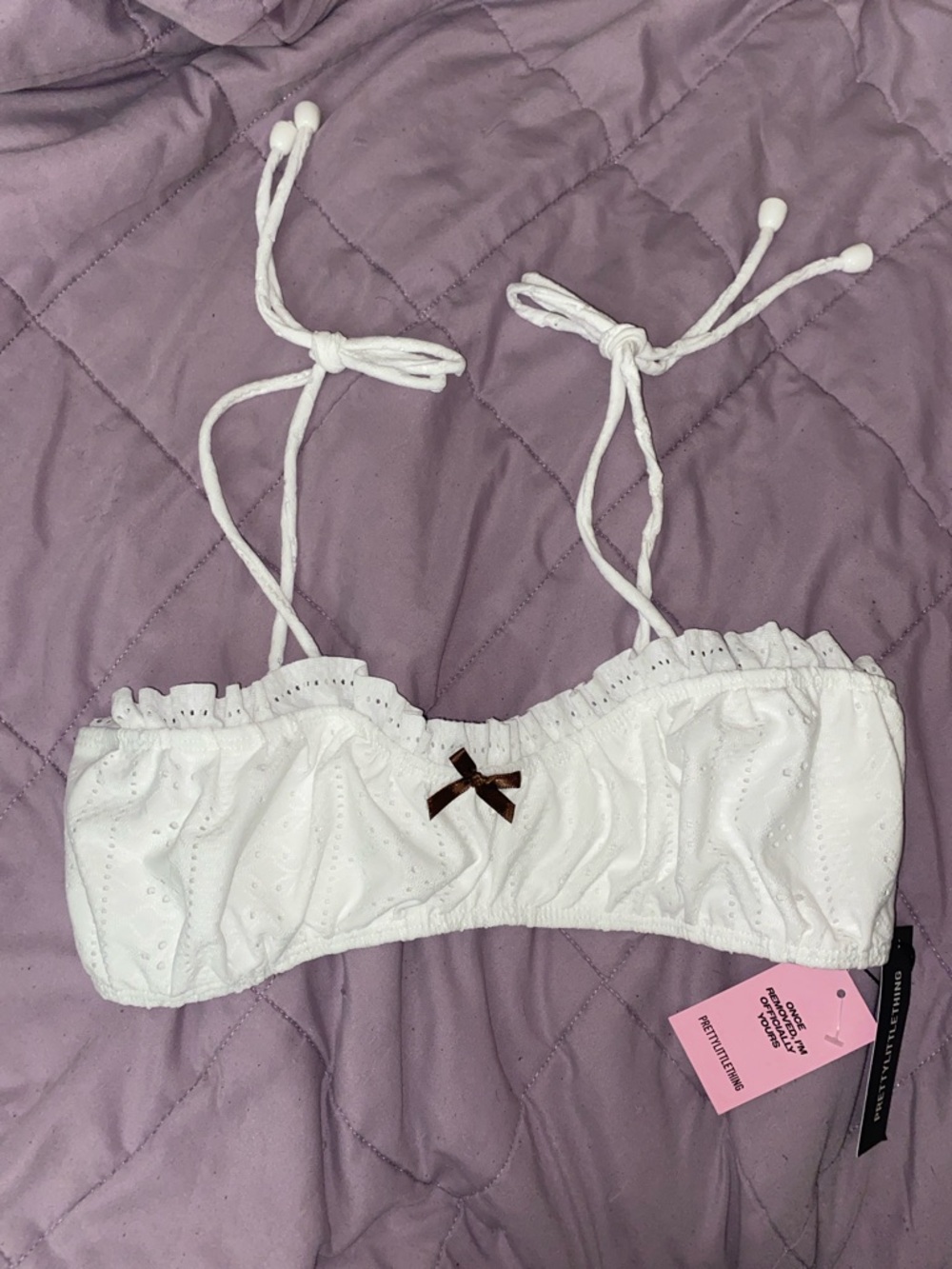 Broderie Bikini Top